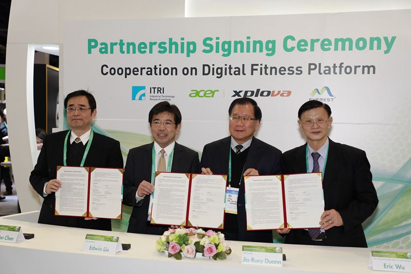 ITRI, Xplova, and Everest Textile Sign Cooperation Agreement on Digital Fitness Platform at CES 2020