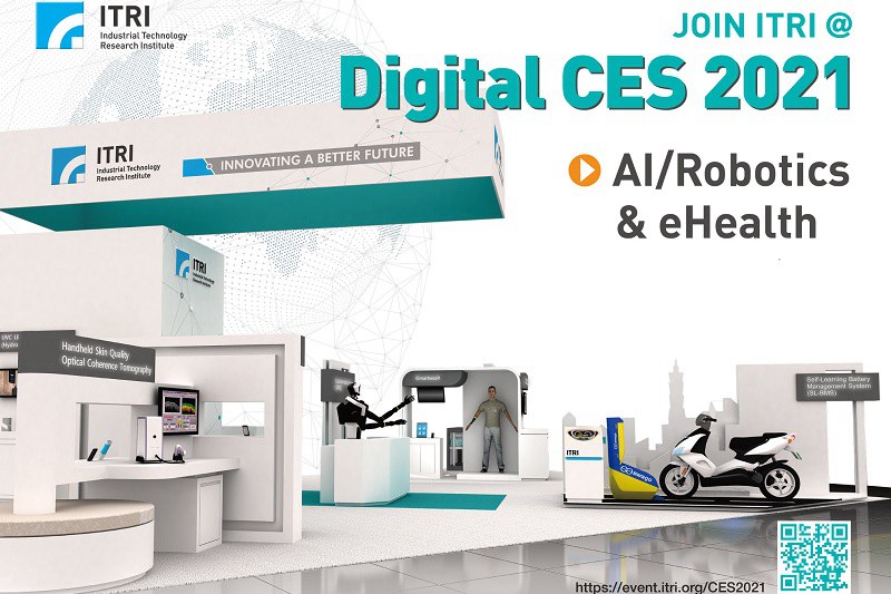 Join ITRI at CES 2021 to view innovations in AI, robotics, and e-health: https://event.itri.org/CES2021.