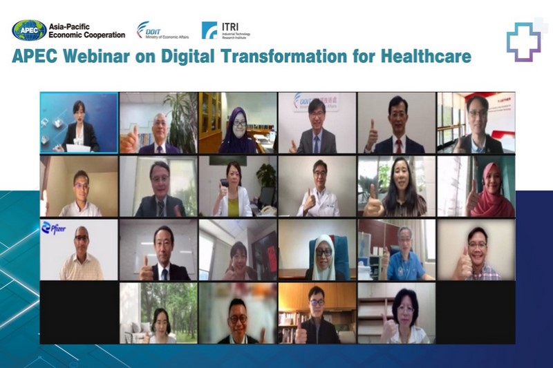 Delegations from over 10 APEC economic entities participated in the APEC Webinar on Digital Transformation for Healthcare.